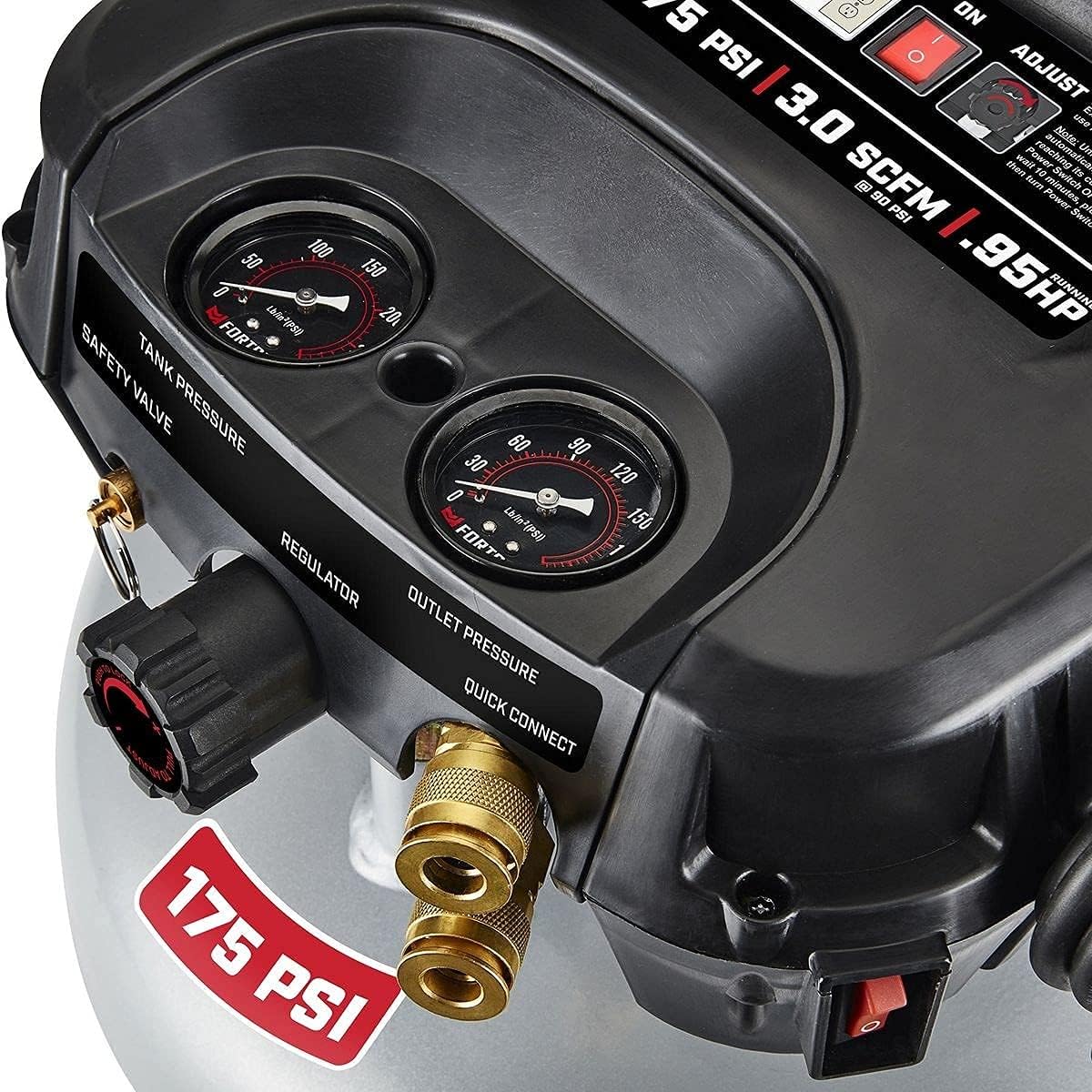 Fortress 6 Gallon 175 PSI Air Compressor Z6912