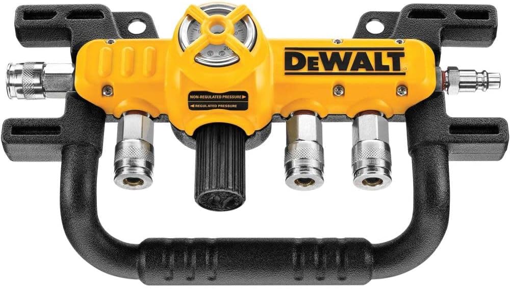 DeWalt D55040 Quadraport Air Line Splitter with Regulator Z783363