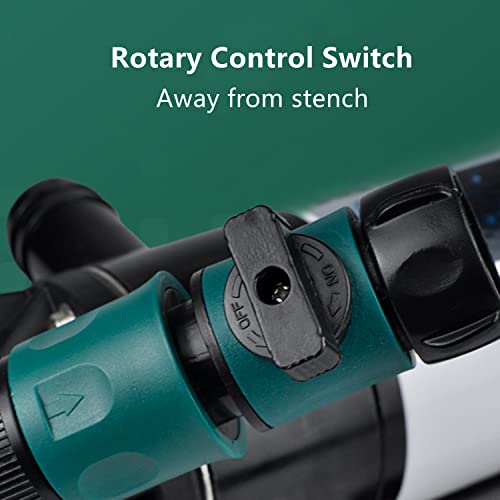 AUHO 12V RV Portable Macerator Pump with Exit Hose and Flushing Water Inlet L420