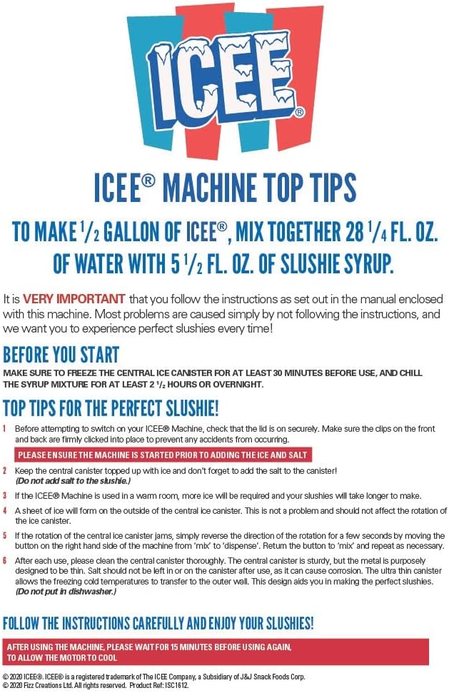 iscream Genuine ICEE Brand Counter-Top Slushie Maker R364905