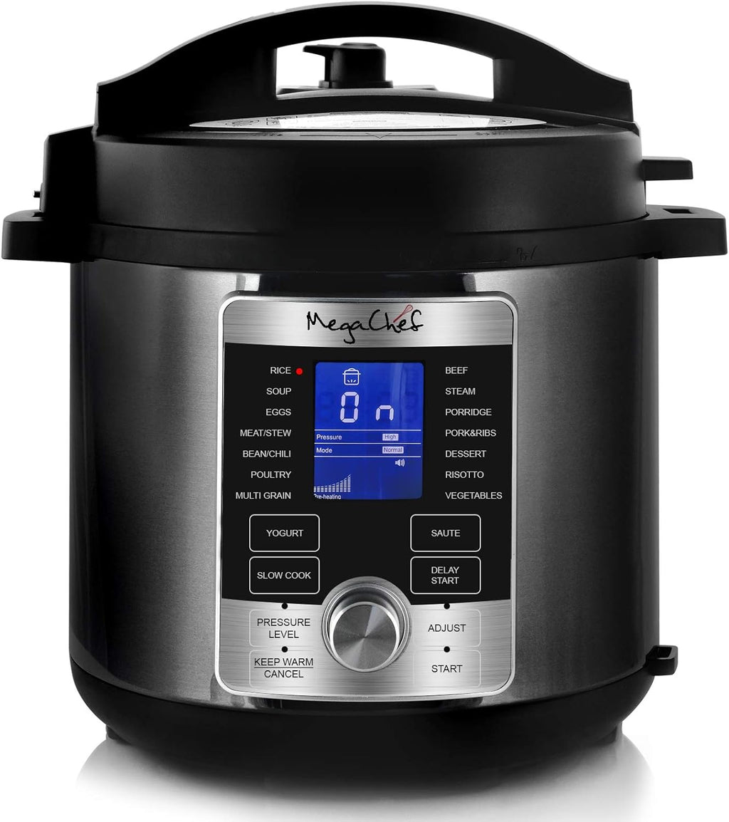 Megachef 6 Quart Stainless Steel Electric Digital Pressure Cooker T541933
