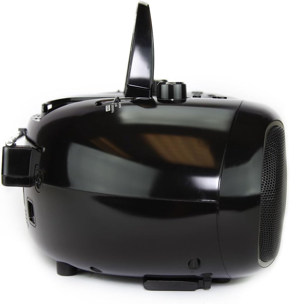 Emerson 7" Bluetooth DVD Boombox with AM/FM Radio & Digital TV, Black T518