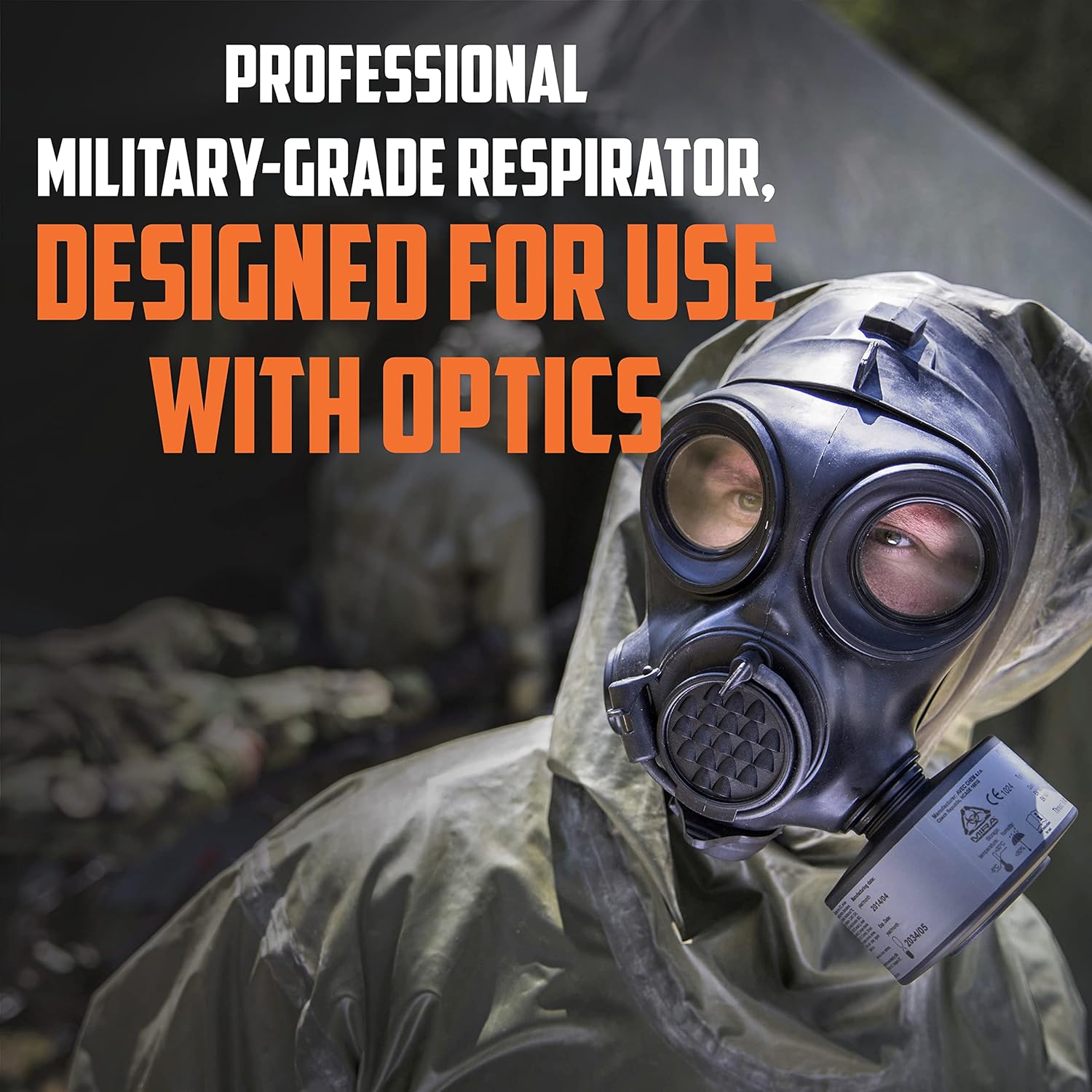 MIRA Safety CM-7M NBC-77 SOF 40mm CBRN Gas Mask Filter G813