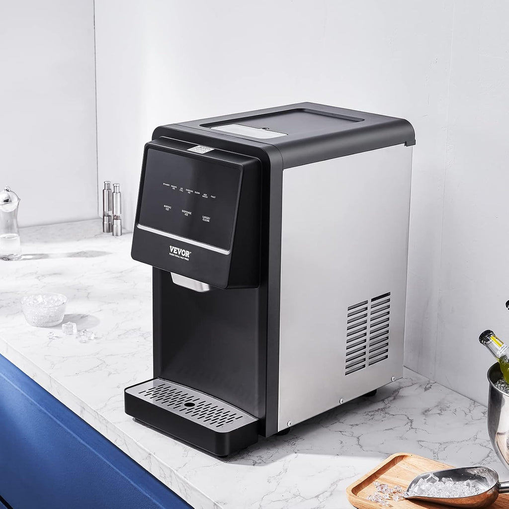 VEVOR Nugget Ice Maker, Self-Cleaning Countertop Ice Dispenser T2172