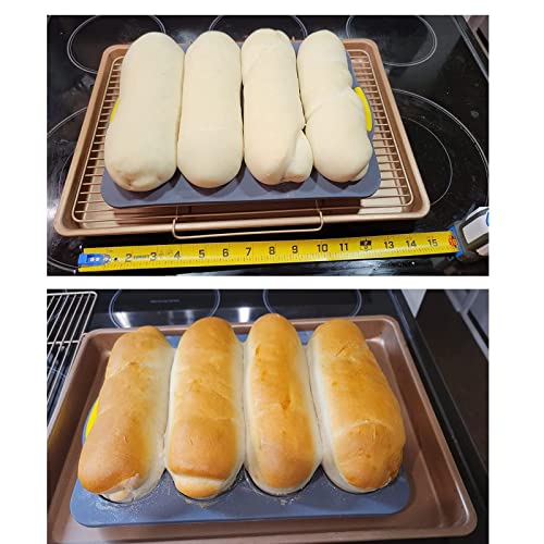 MUJUZE Silicone Loaf Pan with 6 Muffin Cups, Nonstick & Heat Resistant W493885