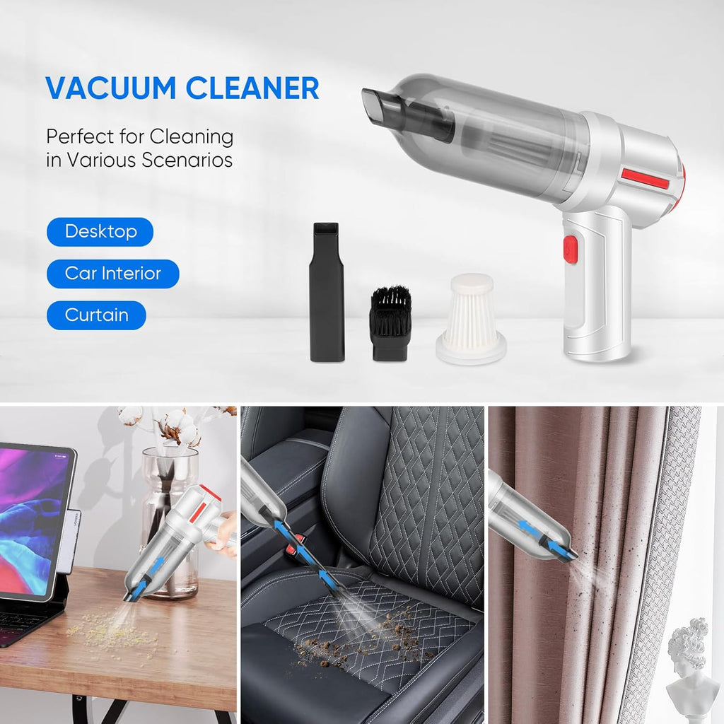 Wireless Handheld Car Vacuum Cleaner with Air Duster U495