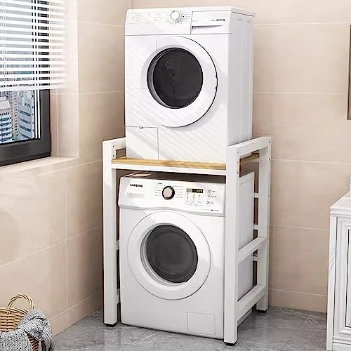 Yesbon Stacking Kit for Washing Machines/Washer Tumble Dryer Shelf Stacker, Washer Dryer Intermediate Frame Stacking Bracket Kit Over Washer Storage Unit, Bearing Capacity 300kg
