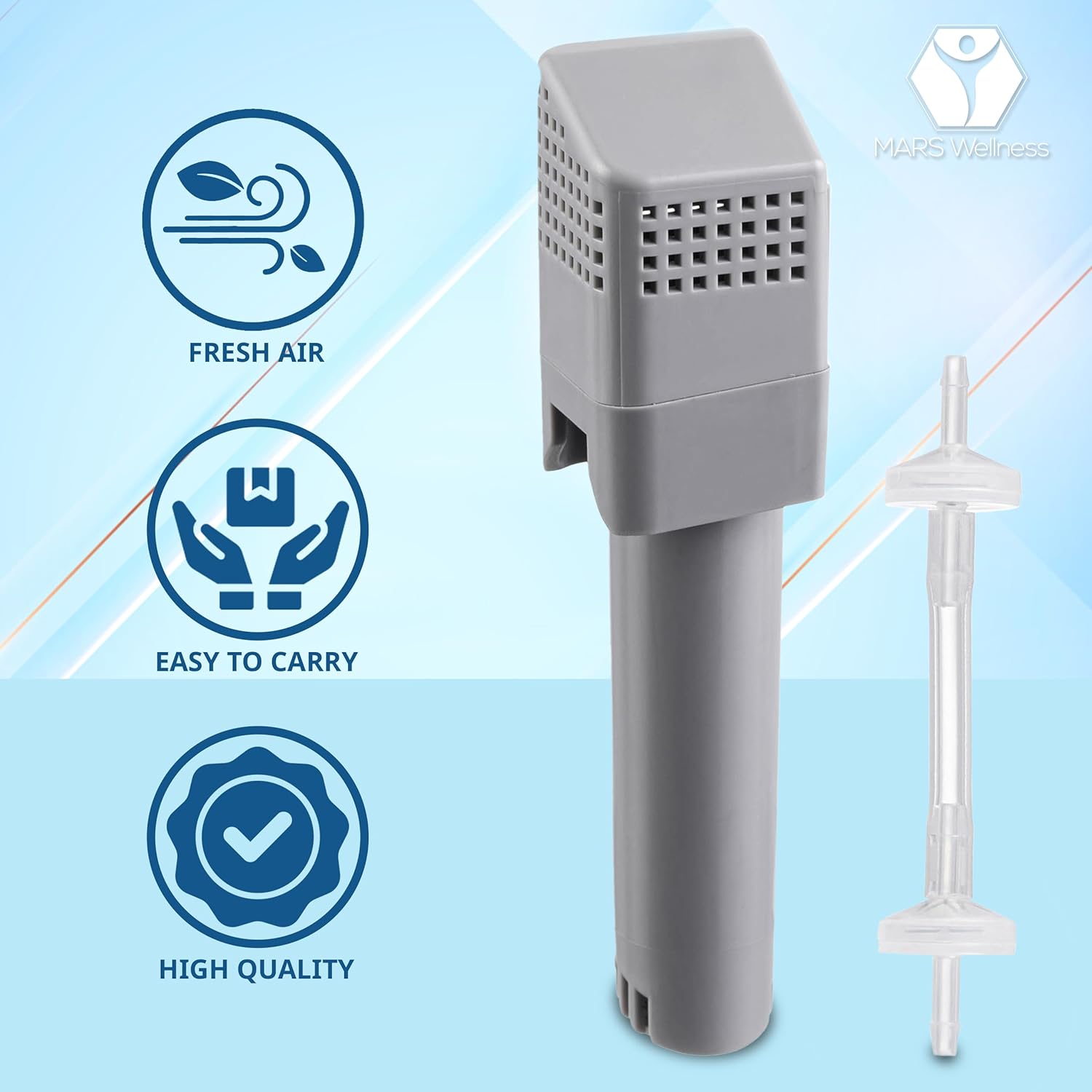 Mars Wellness Filter Kit Compatible with SoClean 2 CPAP - 2 Carbon Filters, 2 Check Valves Q3029