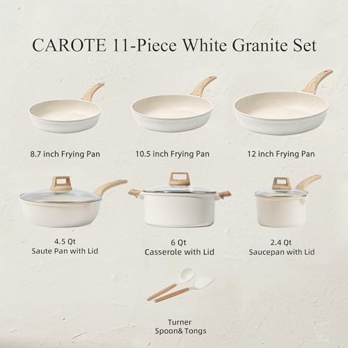 CAROTE Non Stick Cookware Set A408
