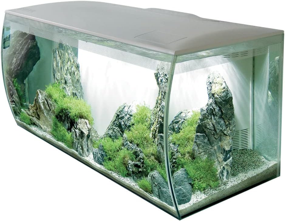 Fluval Flex 32.5 Aquarium Kit - Fish Tank for Fish & Plants - Comes with LED Lights, Filtration System & More - 32.5" x 15.75" x 15.35" - 123 L, 32.5 Gal. - White