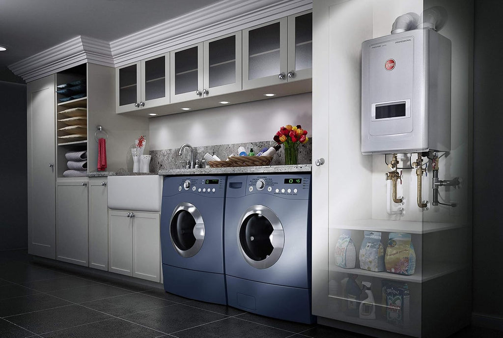 Rheem Prestige Condensing Tankless Natural Gas Water Heater with Recirculation, 11.0 GPM I597