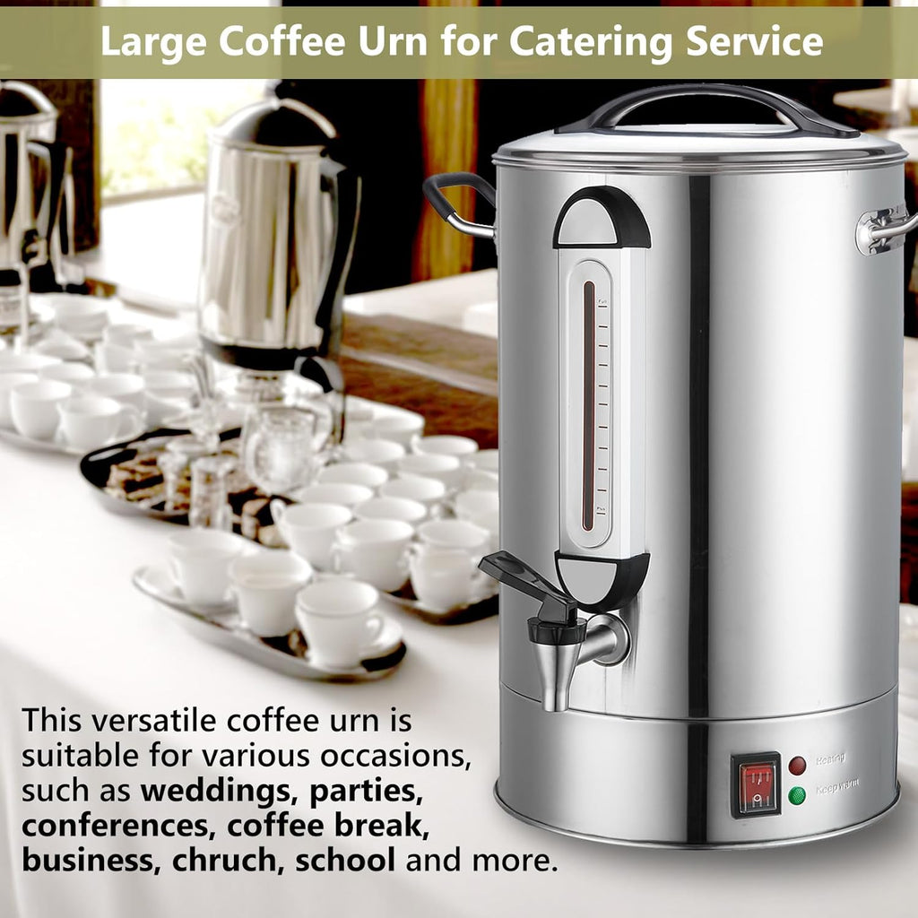 Commercial Coffee Urn 24L 160 Cup Stainless Steel U26582