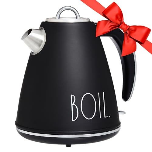 Rae Dunn Electric Water Kettle Stainless Steel 1.5 Liter P5028