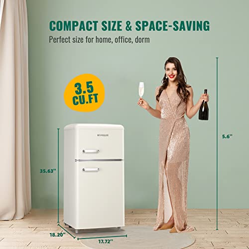 DEMULLER Retro Mini Fridge Freestanding P54253