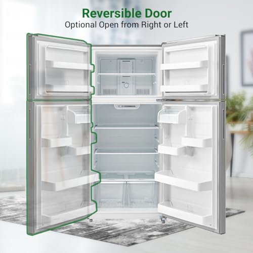 Smad Top Freezer Refrigerator Stainless Steel C6435