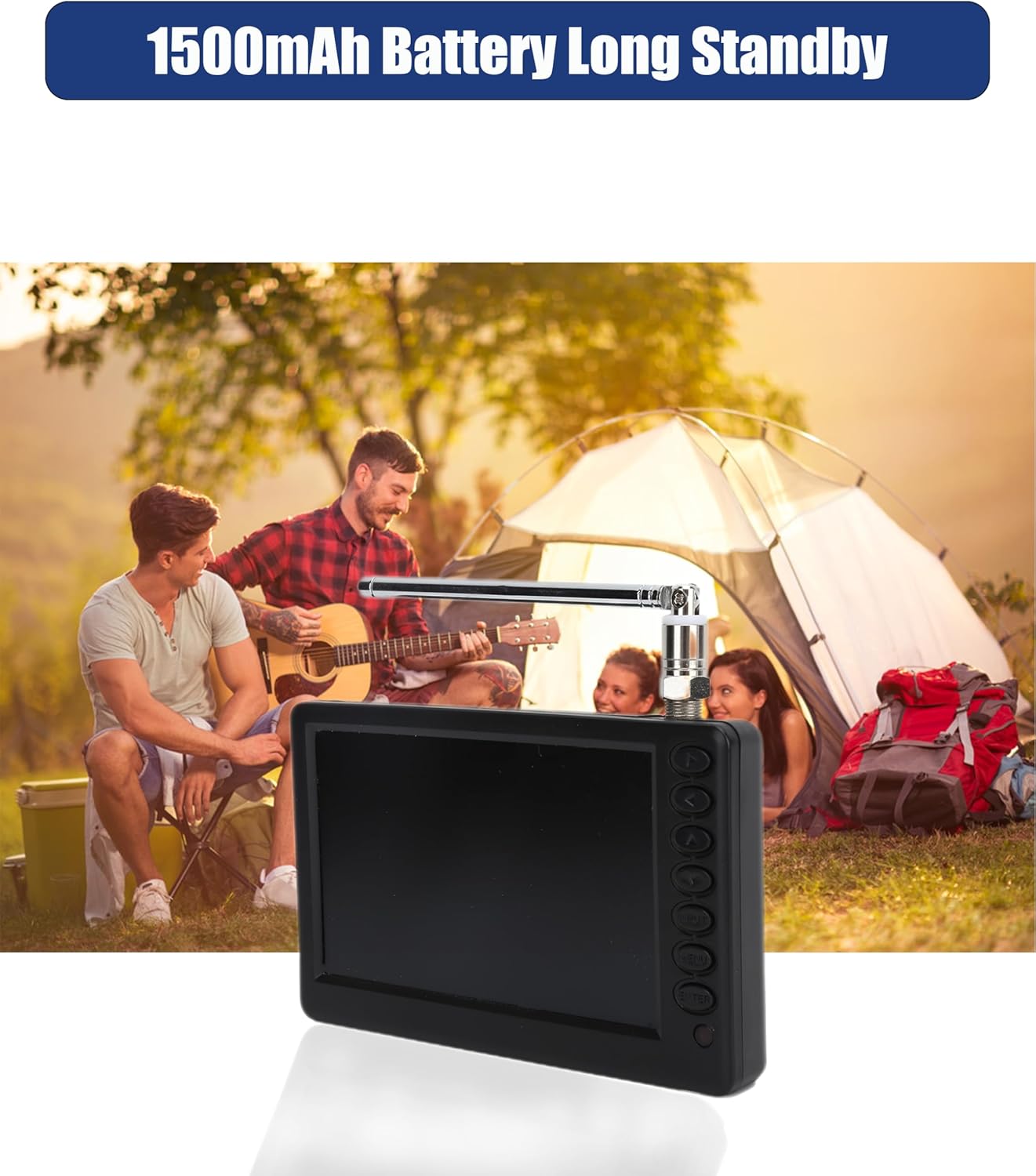 Zyyini 5 Inch 1080P Portable Digital TV with Rechargeable Battery G36990