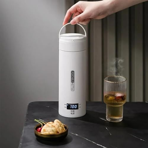 RUIVE Travel Electric Kettle 500ml Portable Hot Water Boiler with Cup Bag K47285