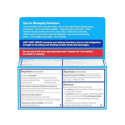 Pepcid AC Original Strength Antacid Tablets V554