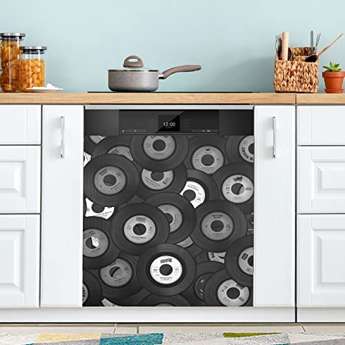 Dishwasher Fridge Sticker Magnetic Door Front Cover, Reusable Refrigerator Magnet Sheet Kitchen Appliances Decor 23"x 26"