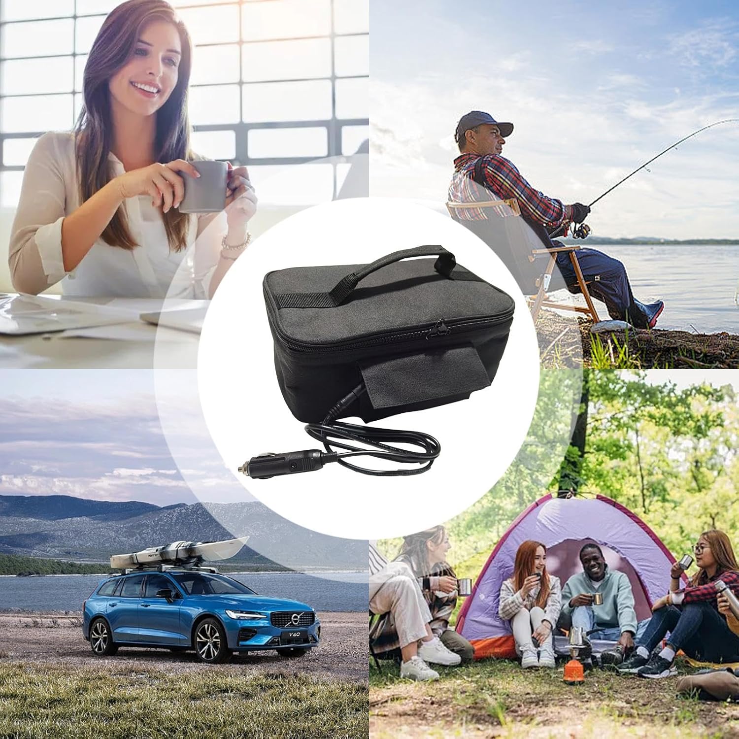 Portable Oven 12V Car Heating Lunch Box Food Warmer W50589