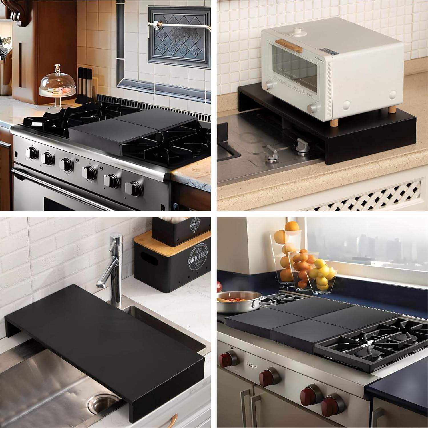 Stainless Steel Gas Stove Cover Board, Heat Resistant Stove Top Cover W7307