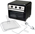 Curtis Stone Dura-Electric 1700-Watt 22L Air Fryer Oven w/Rotisserie Model 698-469 (Black) (Renewed)