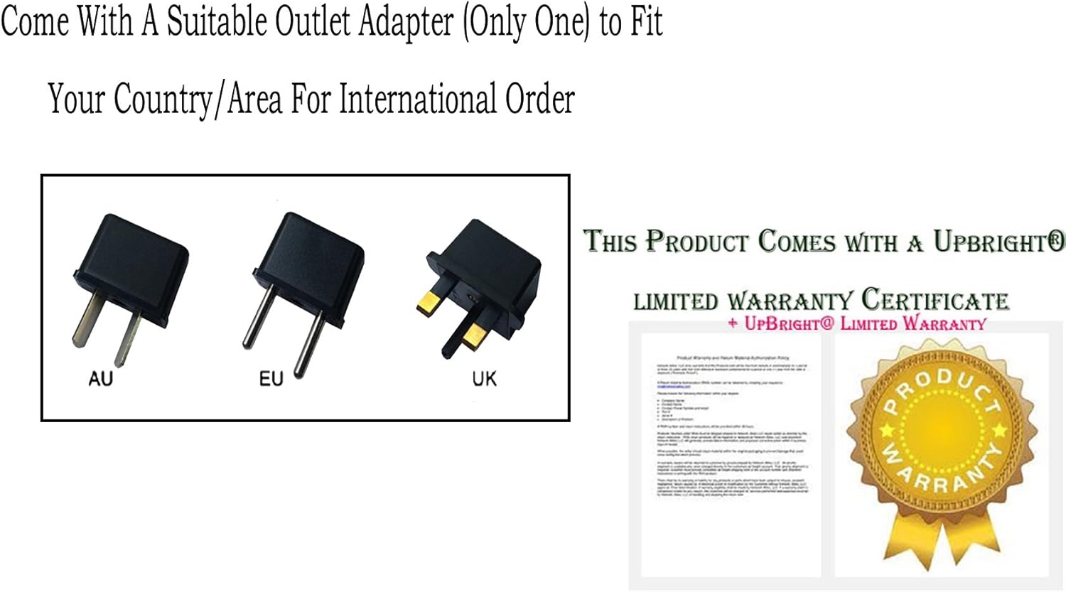 UpBright 6V AC/DC Adapter Compatible with Riptunes RCS-220S Boombox Cassette Player C704