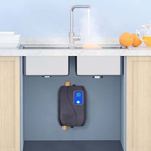 Electric Tankless Water Heater 110V 3000W for Under Sink Kitchen H66942
