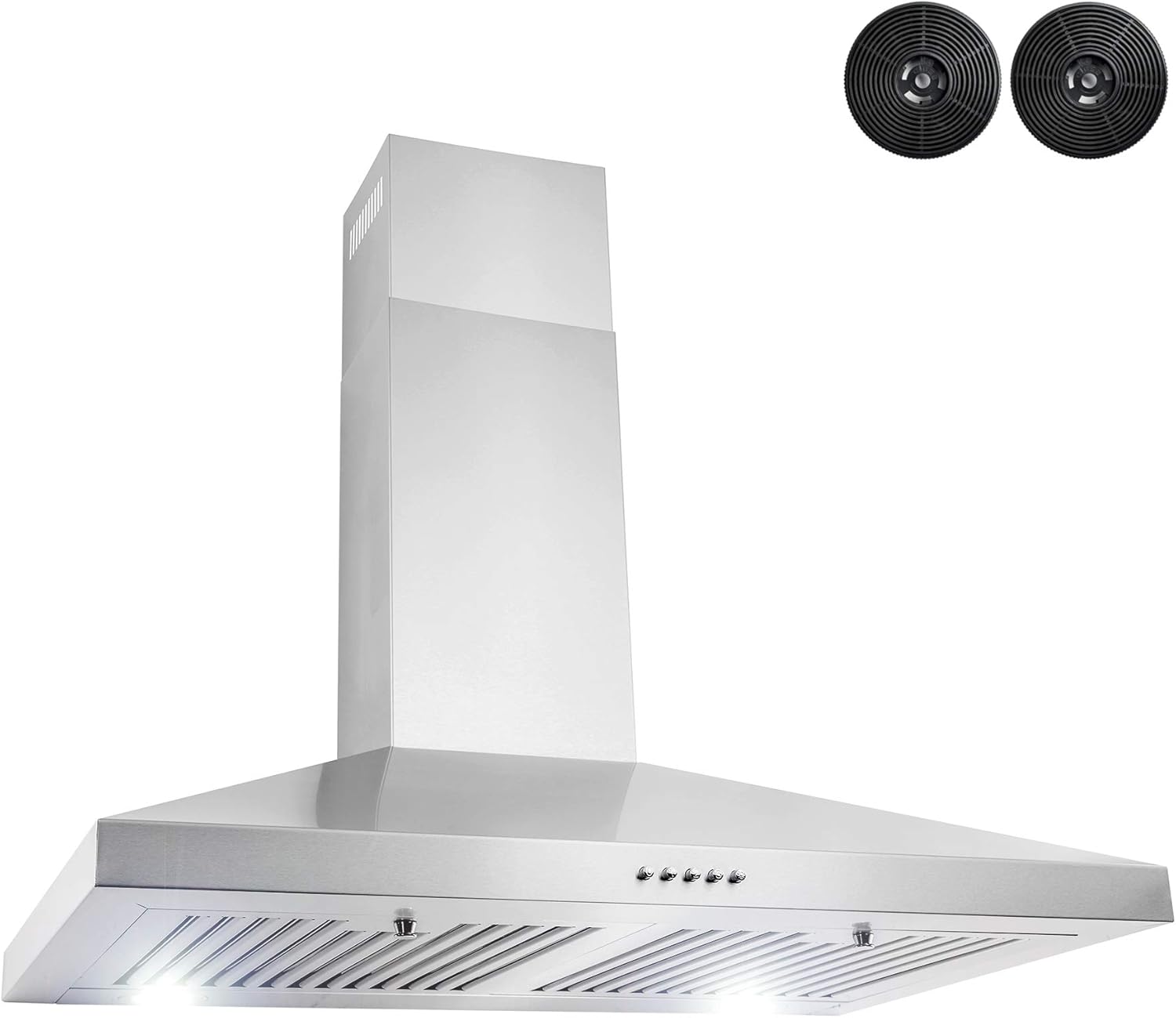 AKDY 30" Wall Mount Range Hood Stainless Steel with LED Lighting C9197