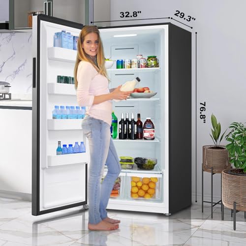 SMETA Upright Freezer 21 cu ft Convertible Refrigerator Freezer T70762