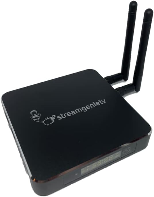 StreamGenie 2.0 TV Stream Box by FreeStream with Dual WiFi Antenna and Remote Y6042