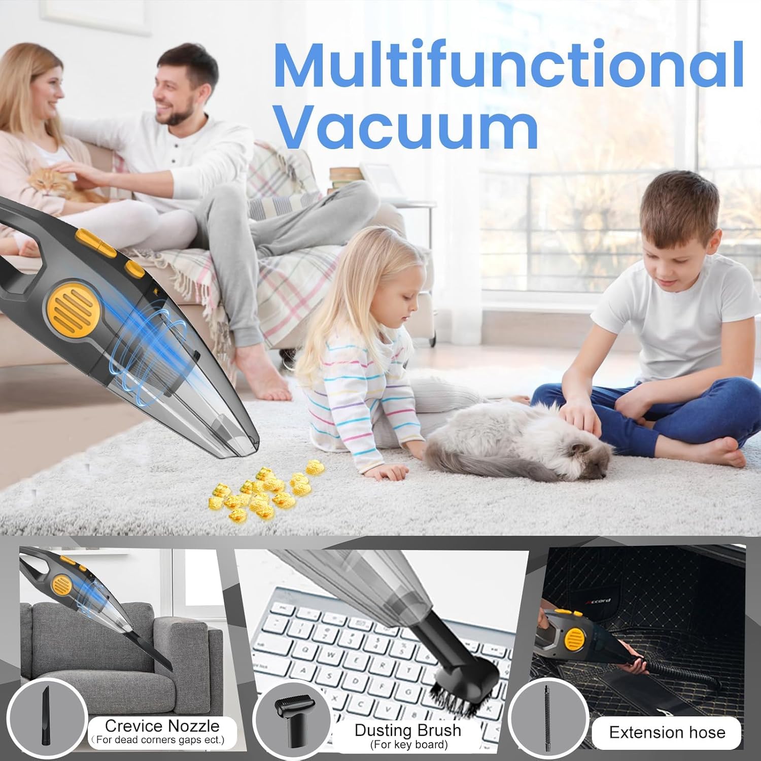 Dust Busters Cordless Rechargeable Portable Vacuum for Car, Home and Pet Hair J1819