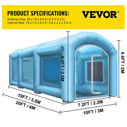 Happybuy Inflatable Paint Booth with Filter System Portable A133