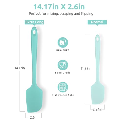 U-Taste 11.38" Silicone Baking Spatula, BPA Free Heat Resistant Kitchen Scraper X500
