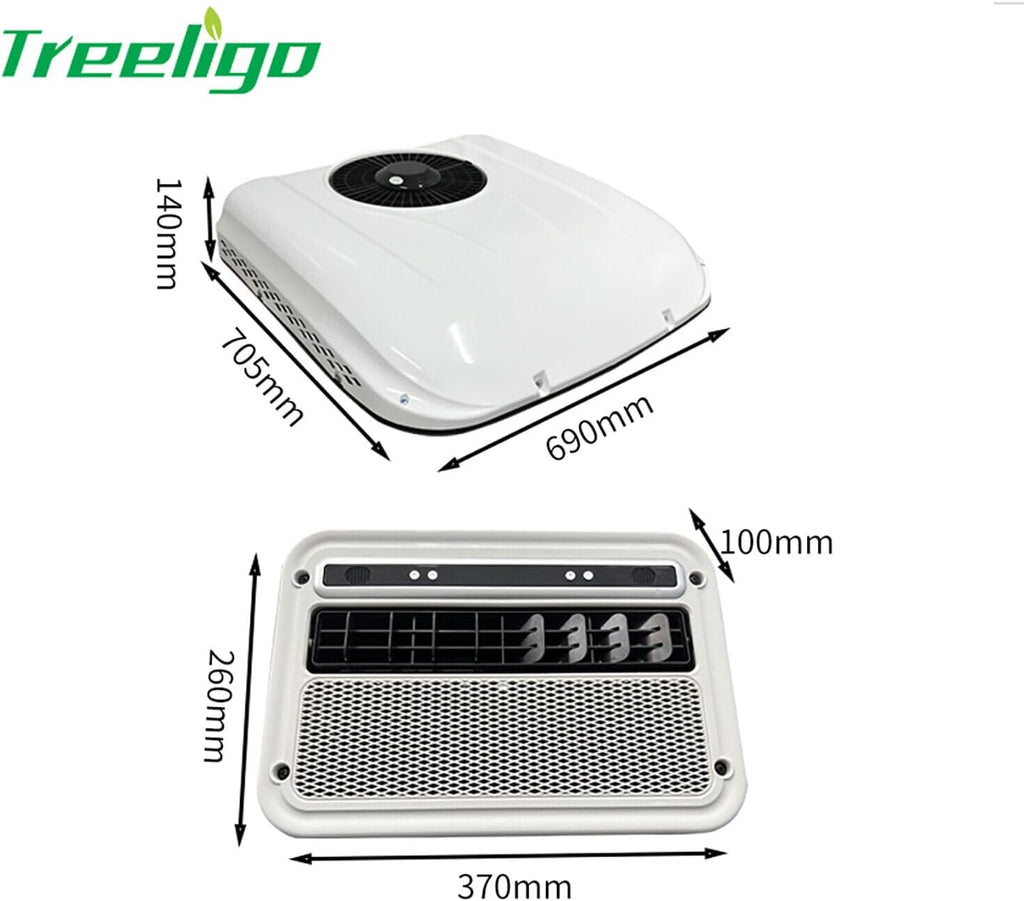 RV 12V Rooftop Air Conditioner for RV Caravan Trailer O6393