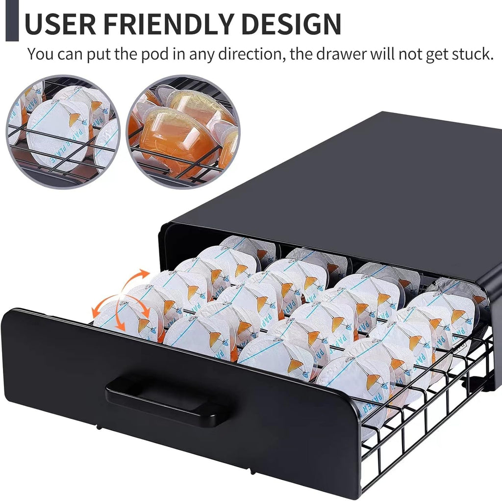 Pod Holder for Bartesian Cocktail Capsules, Fits Under Machine, 40 Pods A747647
