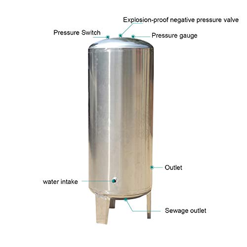 304 stainless steel pressure tank for water supply K437