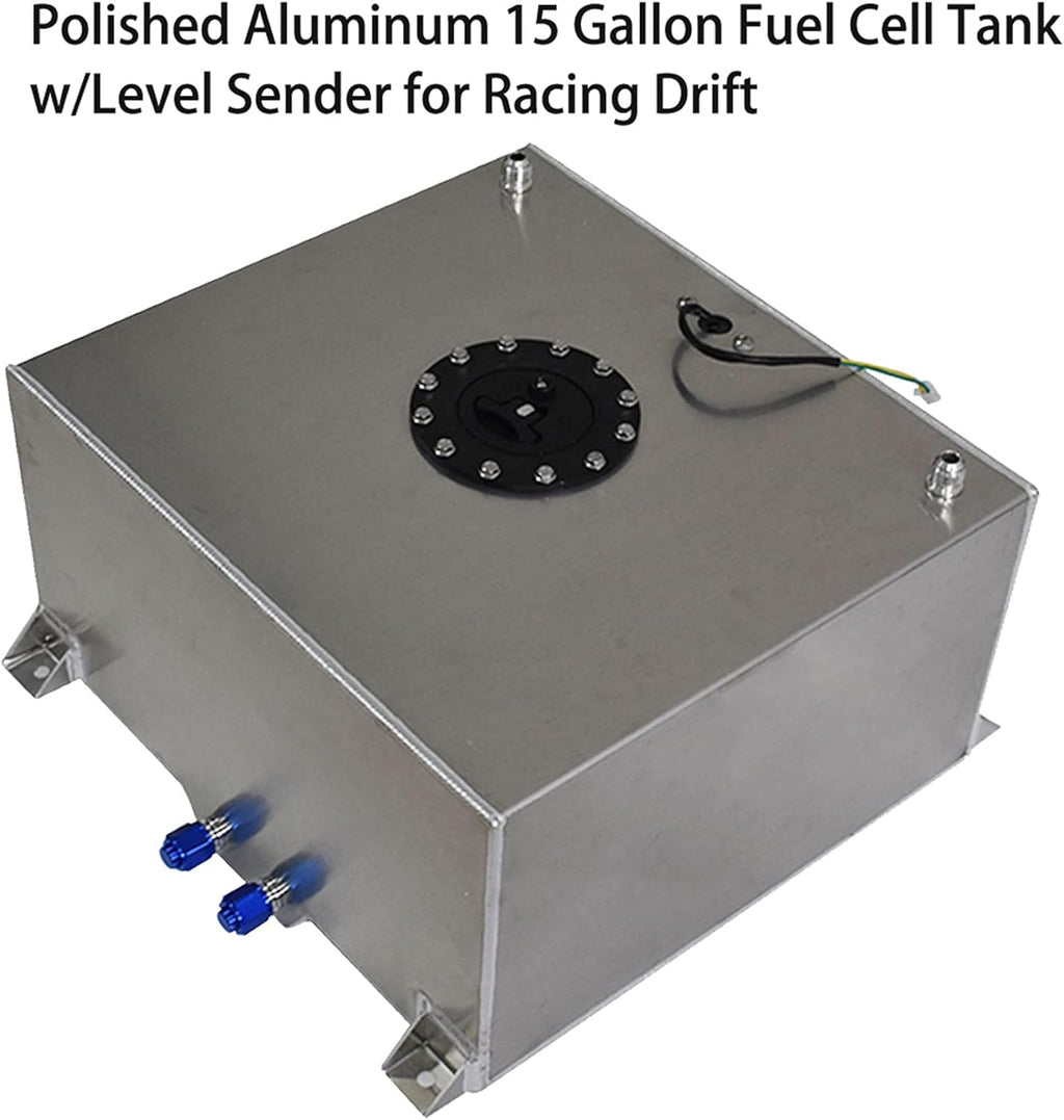 Polished Aluminum 15 Gallon Fuel Cell Tank with Level Sender G8776