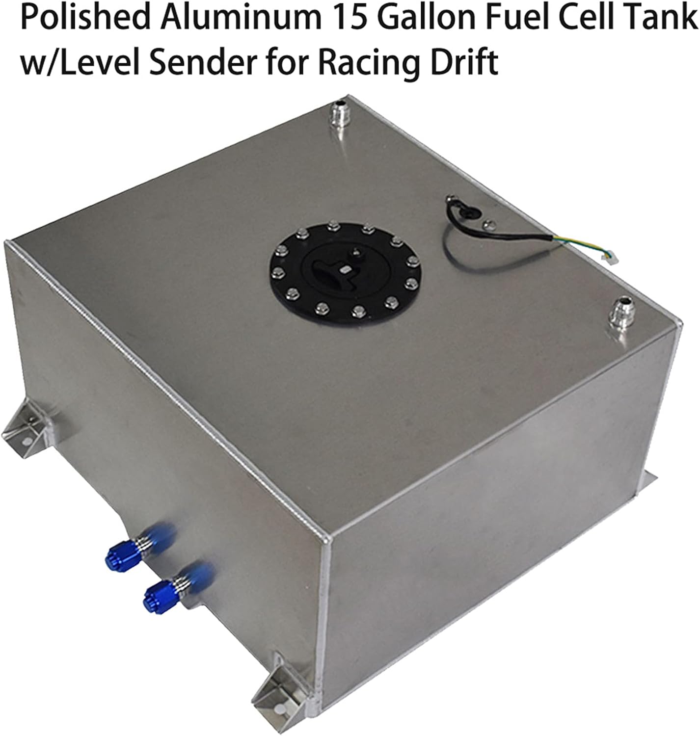 Polished Aluminum 15 Gallon Fuel Cell Tank with Level Sender G8776