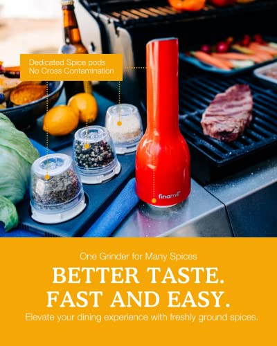 FinaMill Battery-Operated Pepper Mill & Spice Grinder with Ceramic Grinder and LED Light R92587