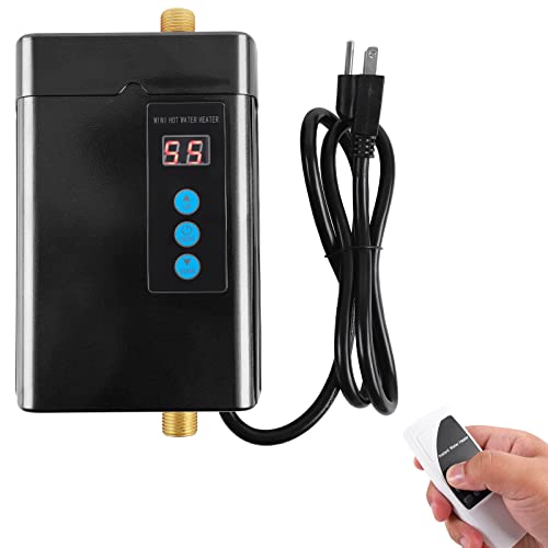 Tankless Electric Water Heater 110V 3000W Under Sink On Demand Instant Hot Water Heater for Kitchen Bathroom Washing