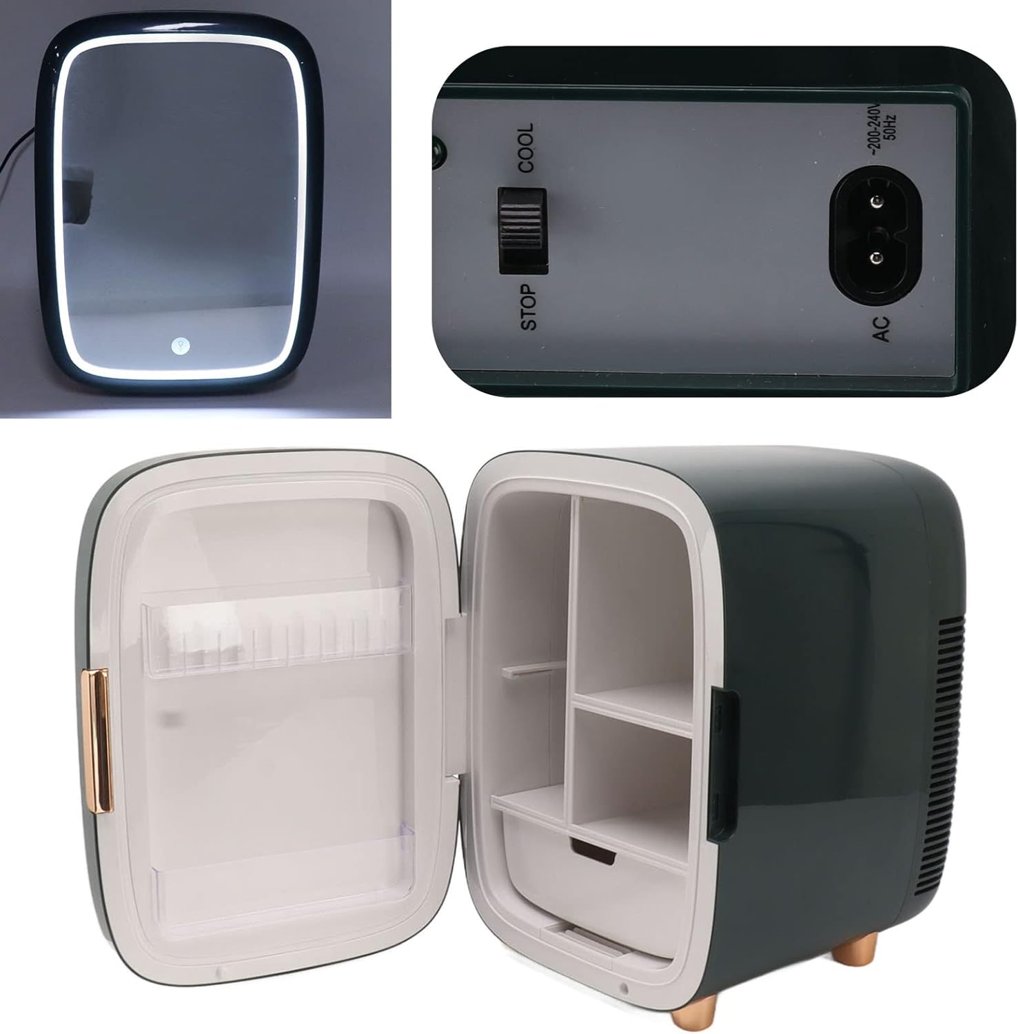 Mini Fridge Cooler Warmer 12L Portable Refrigerator for Bedroom C963546