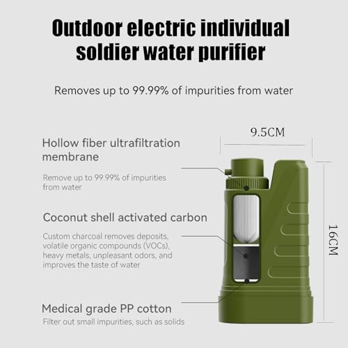 Portable Water Filter for Hiking Backpacking and Emergency M3294
