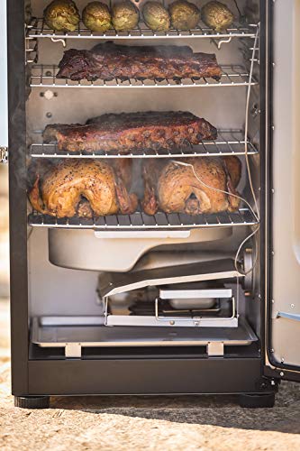 Masterbuilt MB20074719 Bluetooth Digital Electric Smoker, Stainless Steel I78152