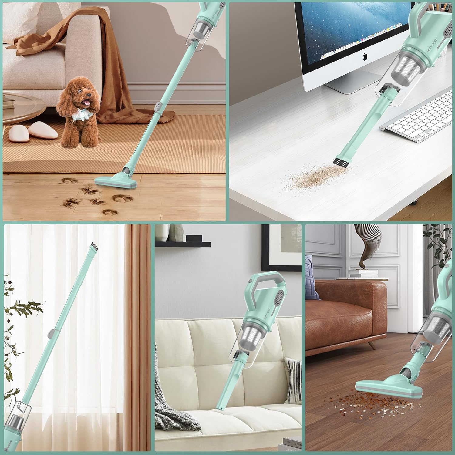 Cordless Vacuum Cleaner Stick Handheld 3-in-1 Lightweight for Home Car Pet Hair A77452