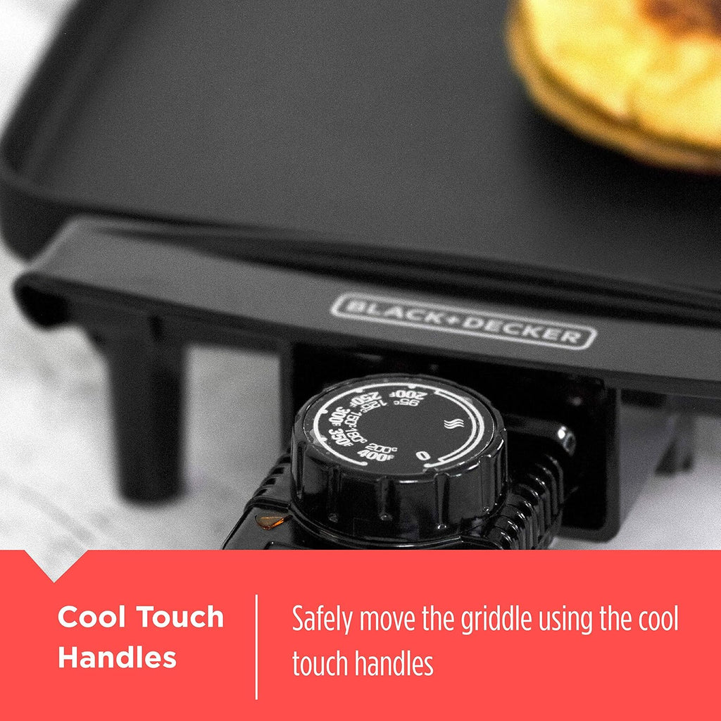 Black+Decker Electric Griddle with Removable Temperature Probe X52551