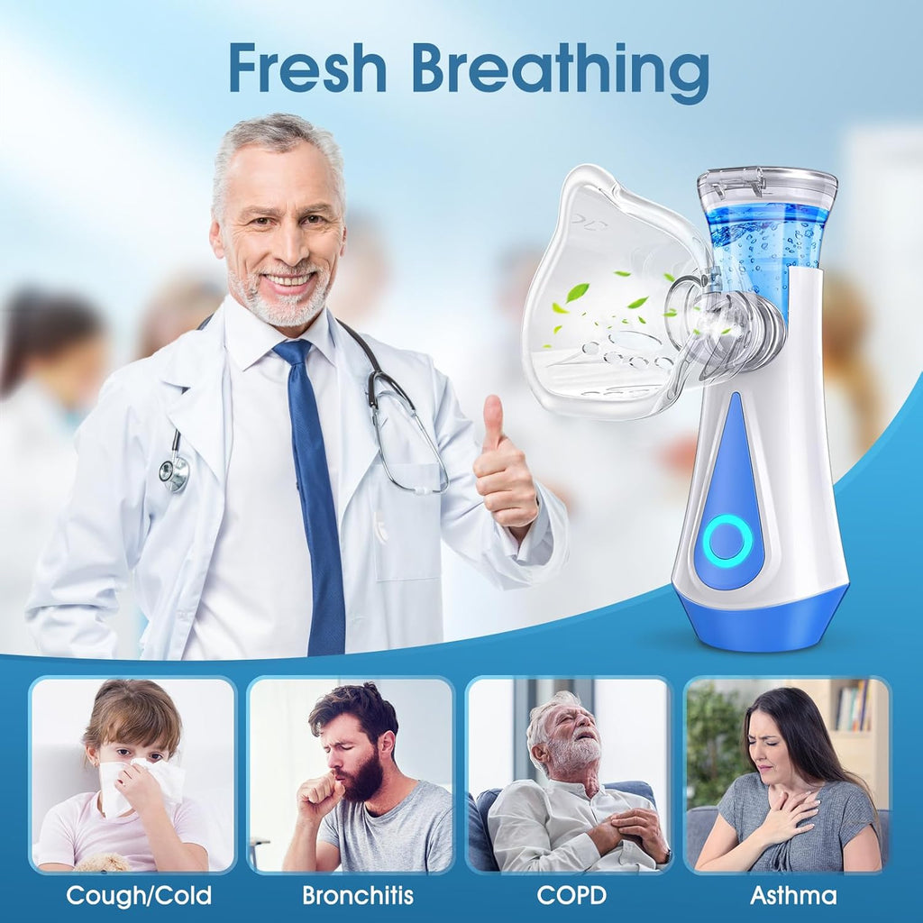 Portable Nebulizer for Adults Kids, USB Rechargeable Mesh Y371048
