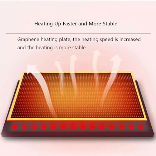 800W Graphene Wall Mounted Electric Heater with Overheating Protection E38962