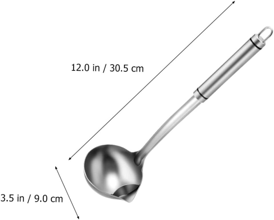 304 Stainless Steel Oil Filter Spoon Kitchen Strainer Ladle Q9255