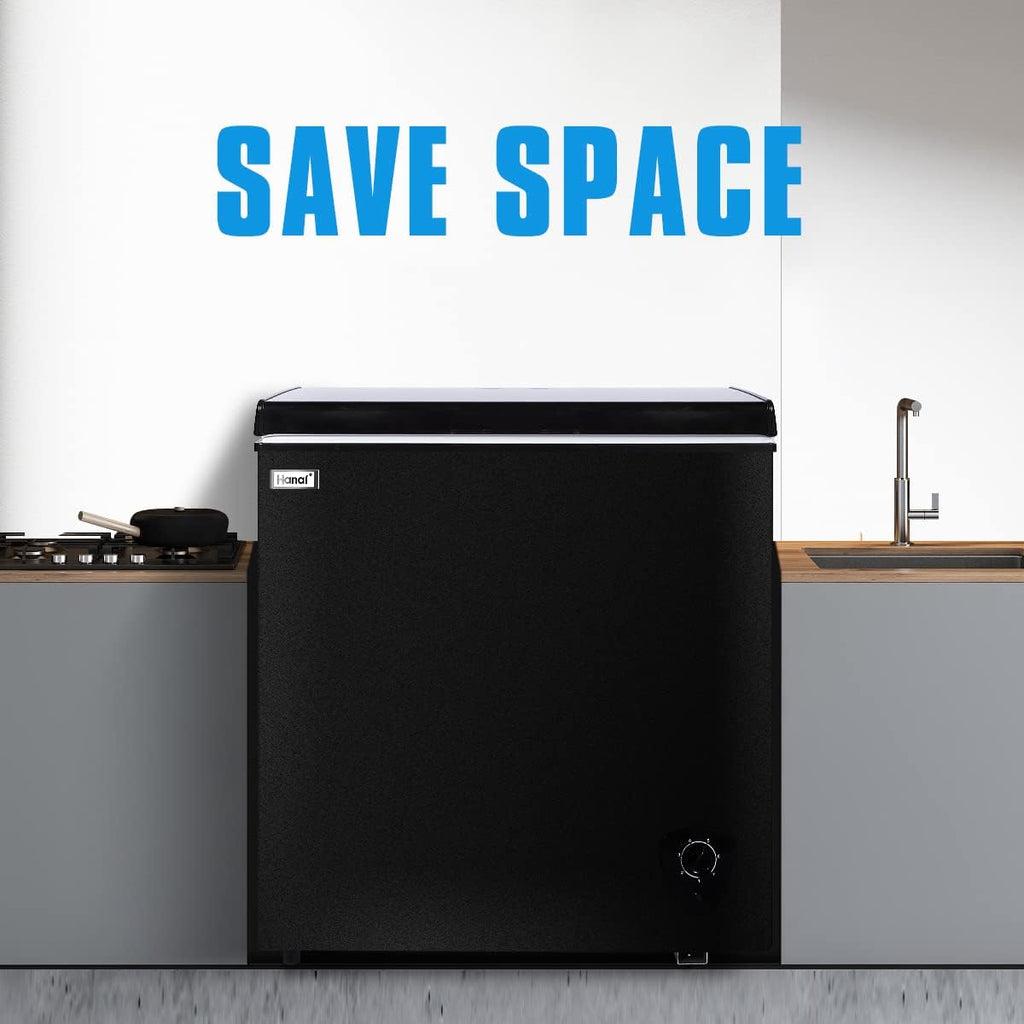 WANAI 5.0 Cu Ft Chest Freezer with Removable Basket T5224